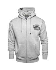 Black Premium Quality Zip Up Hoodie - Heather Gray