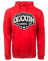 Black Stencil Pullover Hoodie - Red