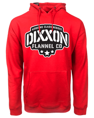 Black Stencil Pullover Hoodie - Red