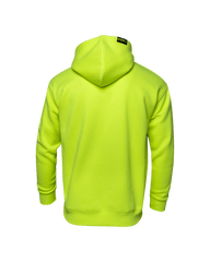 Black Streamline Pullover Hoodie - Safety Yellow