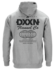 Black Tech Zip Up Hoodie - Heathered Gray