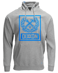 Blue Box Crest Pullover Hoodie - Heather Gray