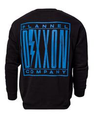 Blue Charged Crewneck Sweatshirt - Black