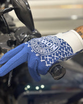 Corpo Moto Gloves - Navy & White