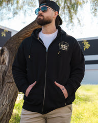 Freedom Zip Up Hoodie - Black