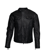 Hudson Leather Jacket - Black