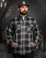 The Graveyard Sherpa Lined Flannel Jacket
