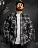 The Graveyard Sherpa Lined Flannel Jacket