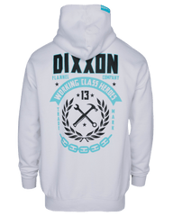 Tiffany & White Weld Zip Up Hoodie - White