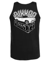 White Block Tank - Black