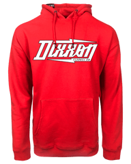White Bolt Pullover Hoodie - Red