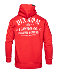 White Cruz Pullover Hoodie - Red