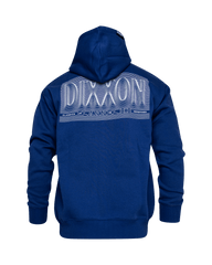 White Epicenter Zip Up Hoodie - Blue