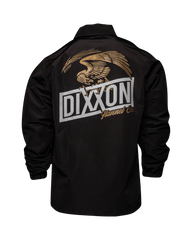 White & Gold Golden Eagle Coaches Jacket - Black