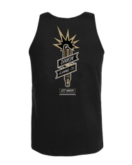 White & Gold Ignite Tank - Black