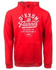 White Pastime Pullover Hoodie - Red