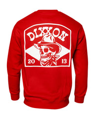 White Vaquero Crewneck Sweatshirt - Red