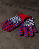 Working Class Heroes Moto Gloves - Red, White, & Blue