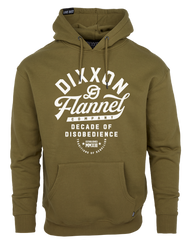 White Pastime Pullover Hoodie - O.D. Green