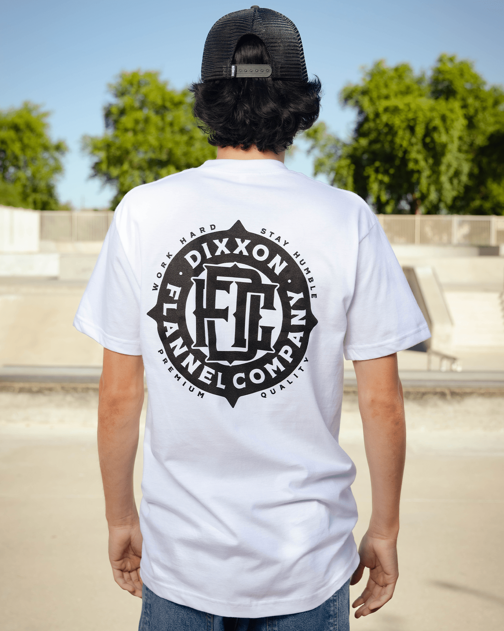 Black Compass T-Shirt - White