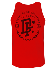 Black Disobedience Tank - Red