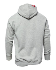 Black Stencil Pullover Hoodie - Heather Gray