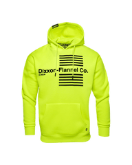 Black Streamline Pullover Hoodie - Safety Yellow