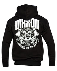 Bound In Plaid Zip Up - Black