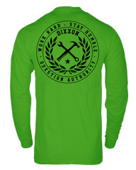 Crested Hi Vis Long Sleeve T-Shirt - Safety Green