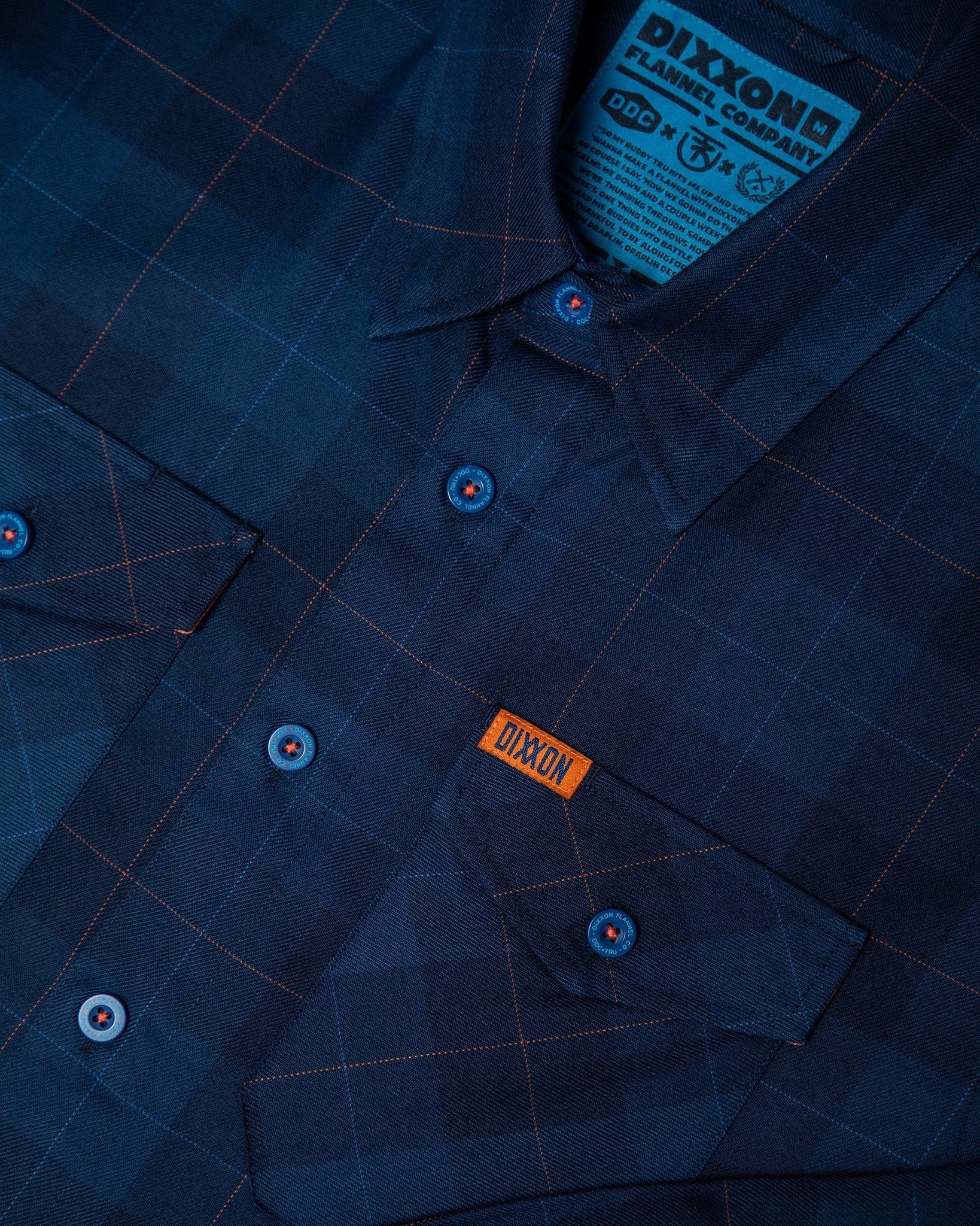 DDC + TRU (Draplin) Flannel - Never-Ending Navy