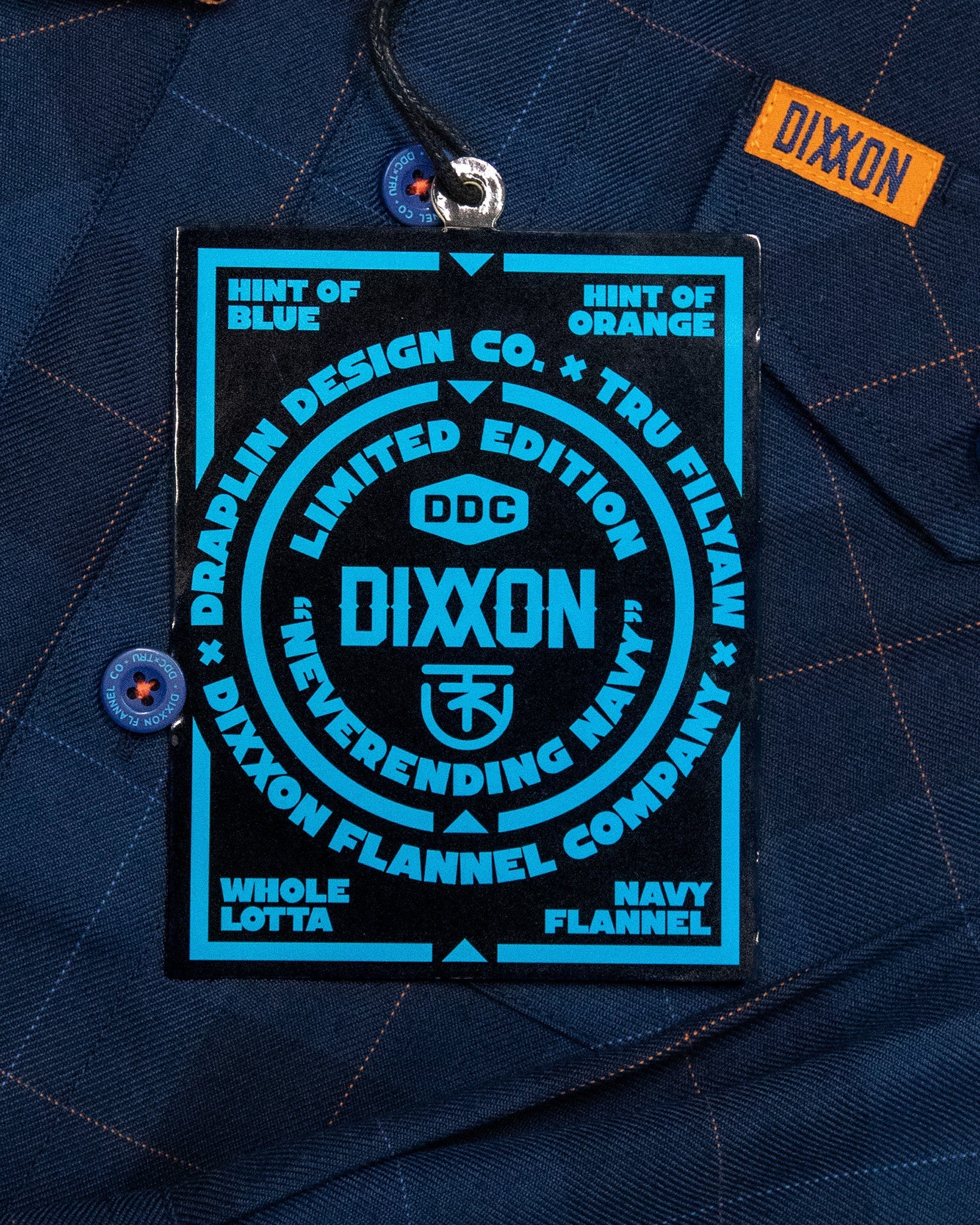 DDC + TRU (Draplin) Flannel - Never-Ending Navy