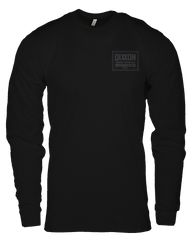 Gray Billboard Long Sleeve T-Shirt - Black
