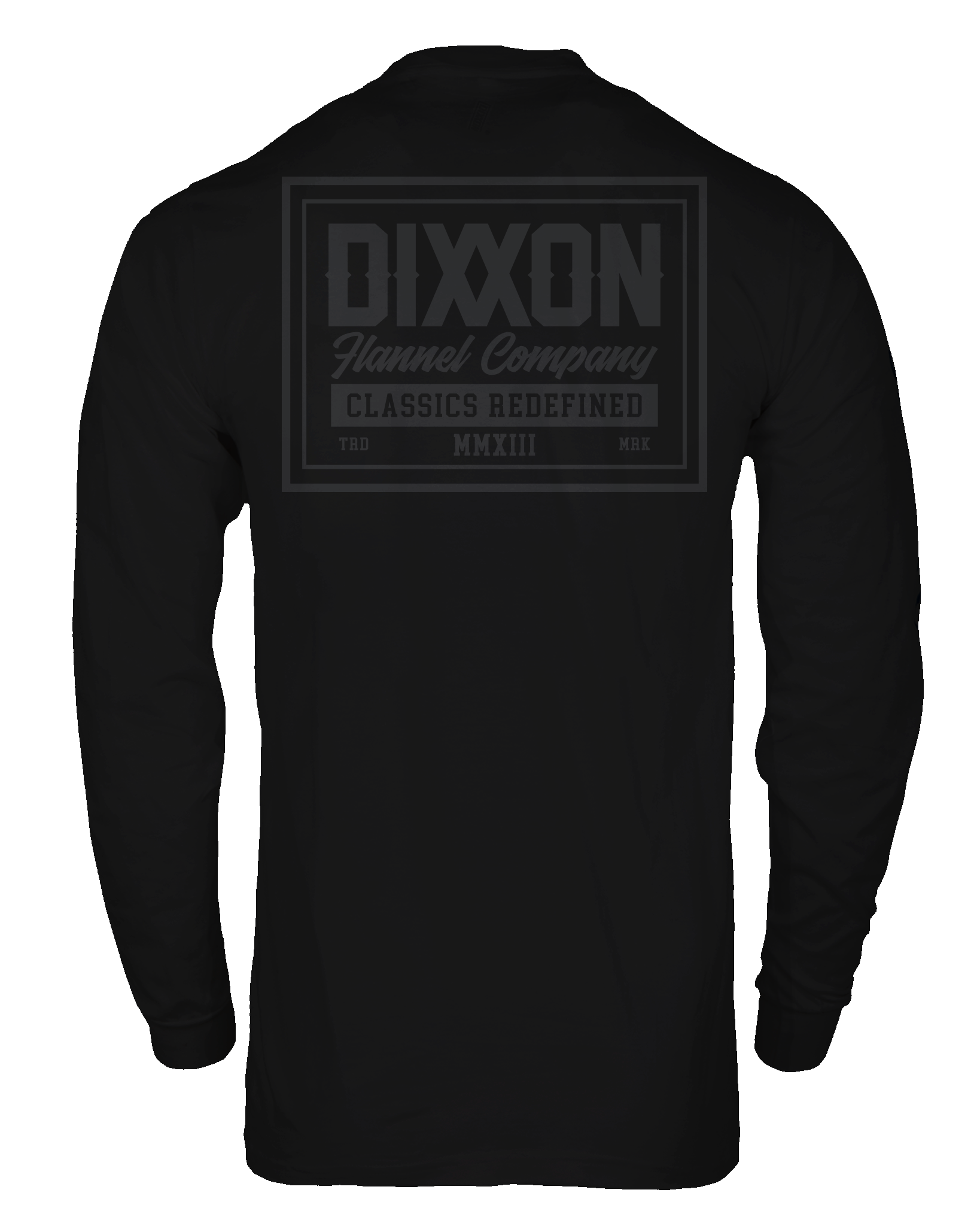 Gray Billboard Long Sleeve T-Shirt - Black