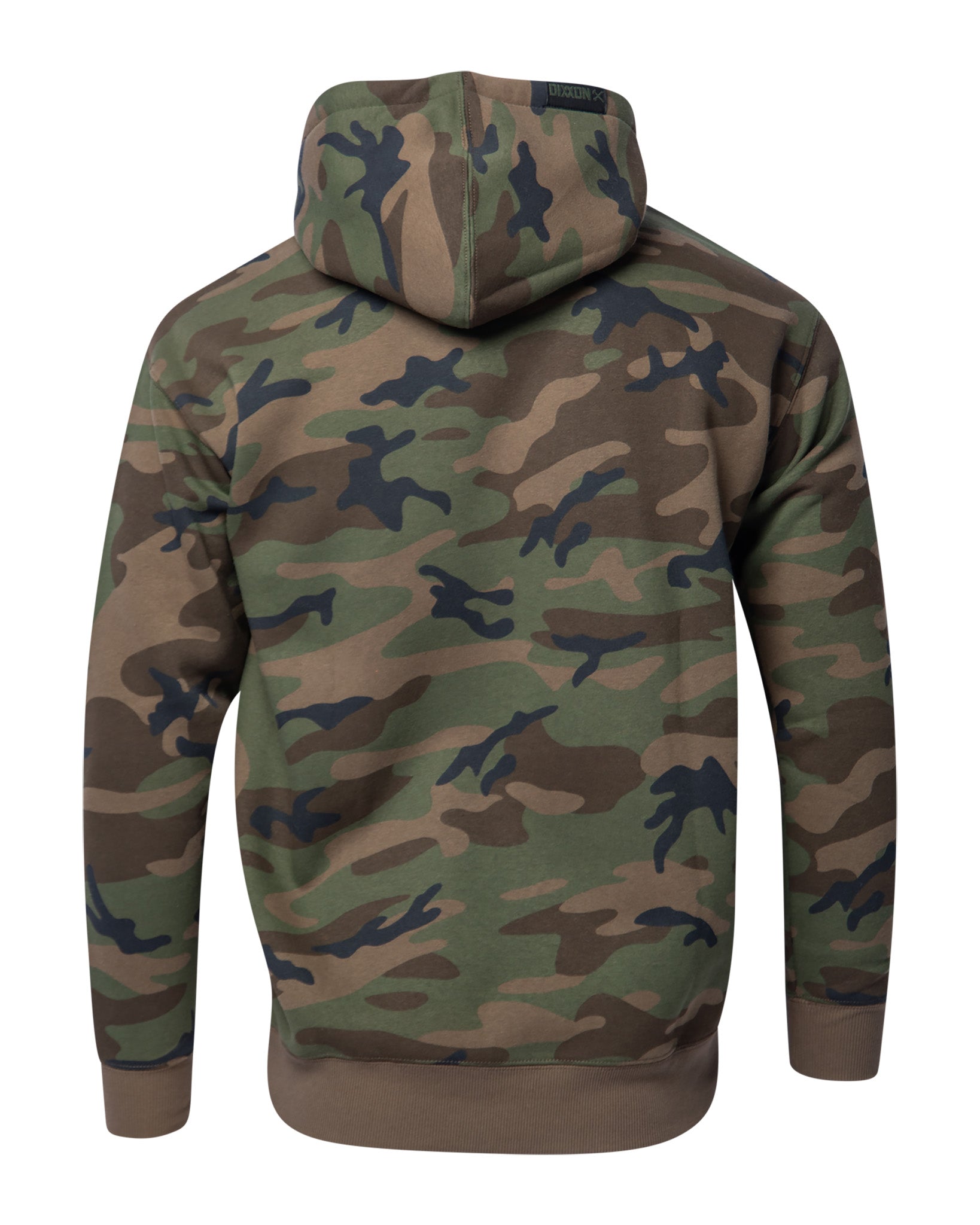 Orange Bolt Pullover Hoodie - Green Camo