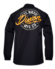 Orange & Gold MFG Badge Coaches Jacket - Black