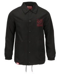 Red Box Crest Coaches Jacket - Black