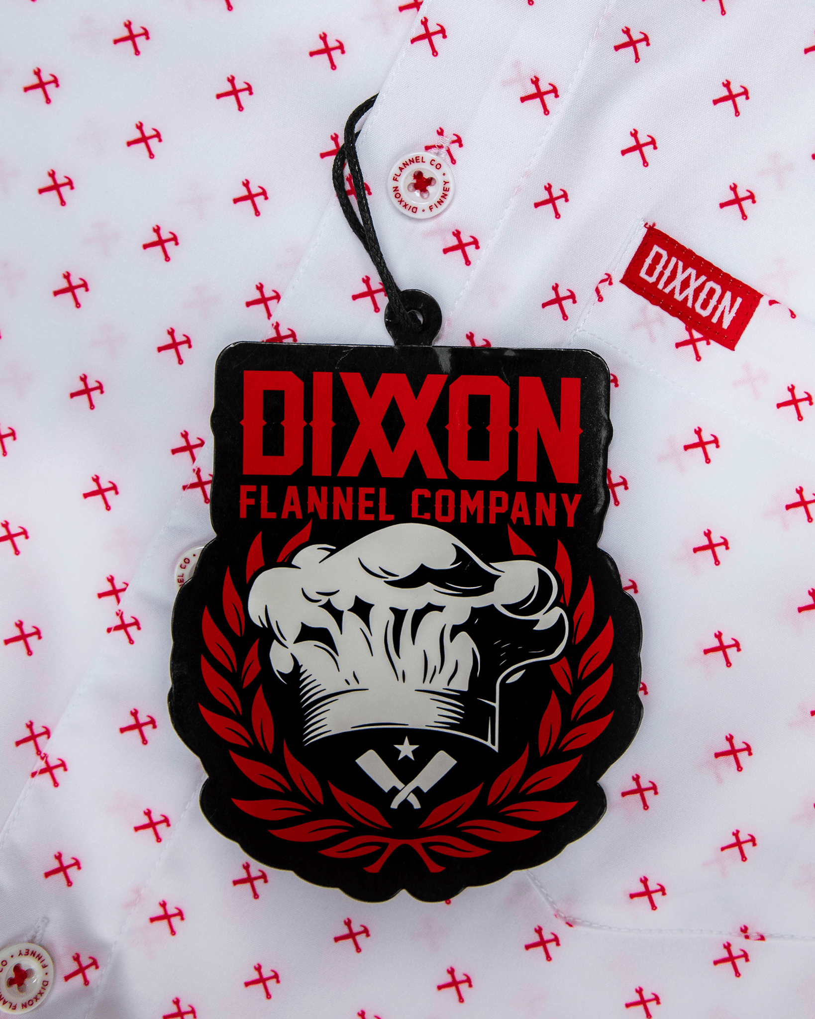 Red Finney Party Shirt - White