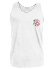 Red & Black Linked Tank - White