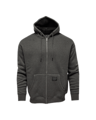 Sherpa Lined Zip Up Hoodie - Heather Charcoal