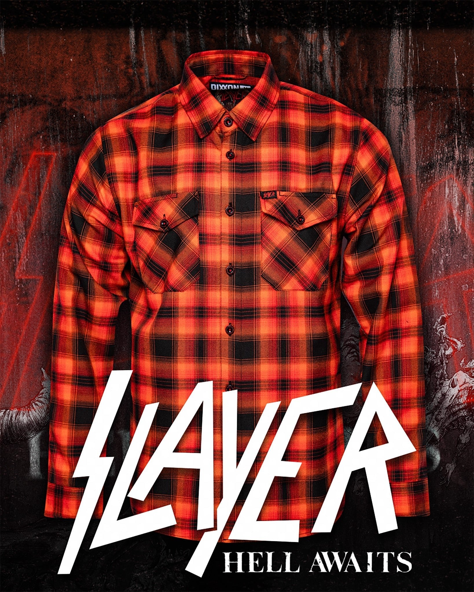 Slayer Hell Awaits Flannel