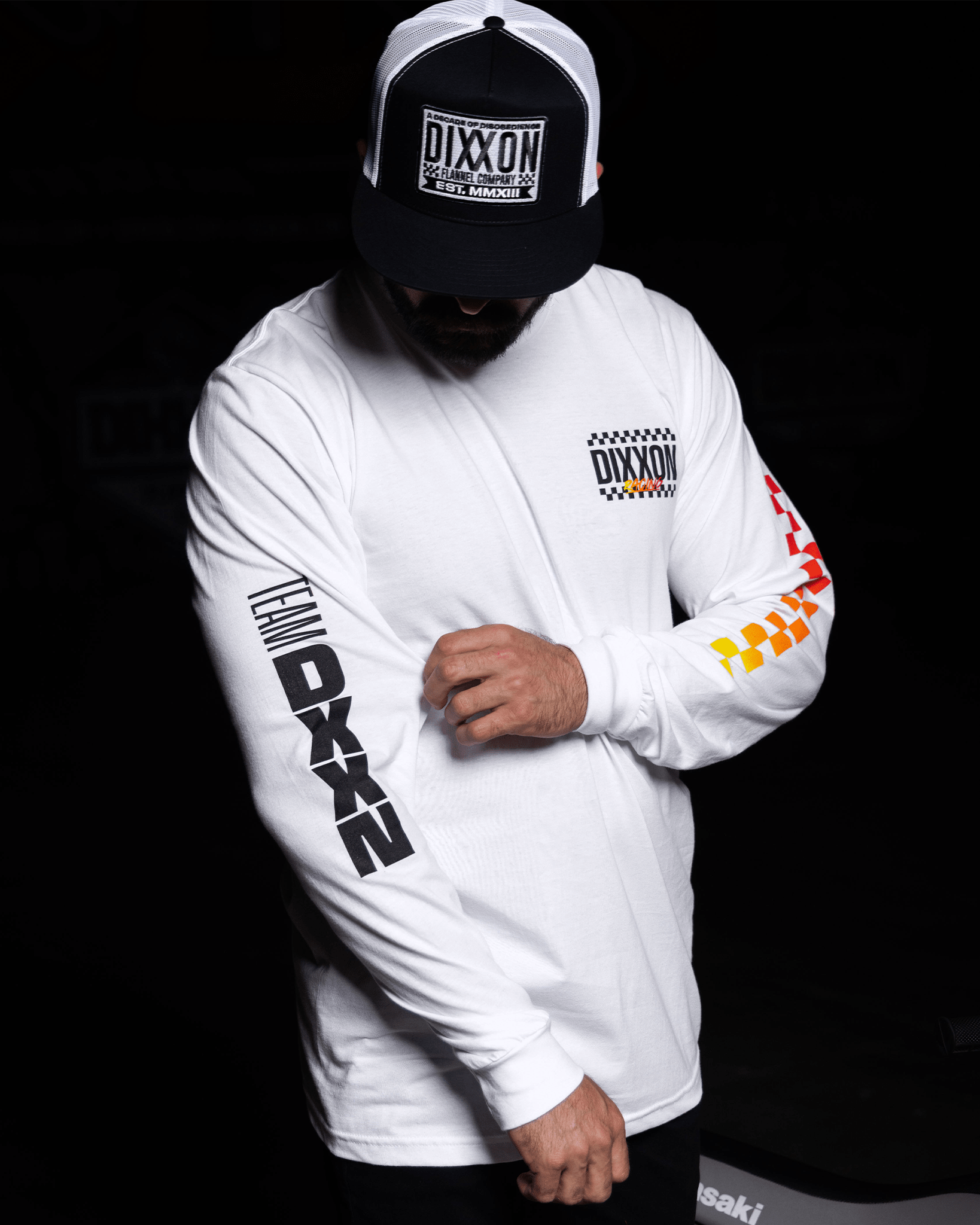 Team Racing Long Sleeve T-Shirt - White