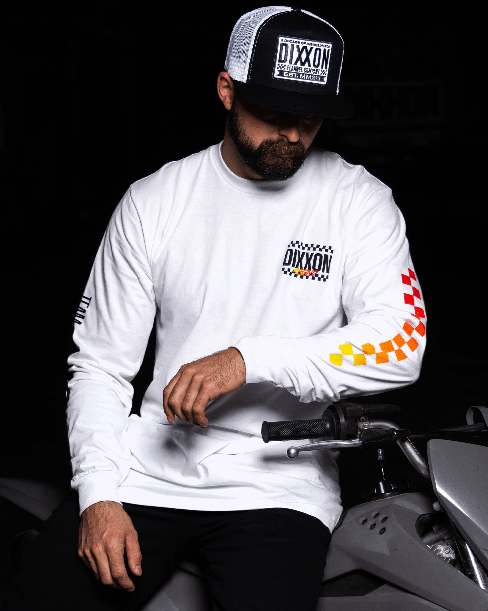 Team Racing Long Sleeve T-Shirt - White