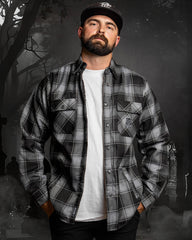 The Graveyard Sherpa Lined Flannel Jacket