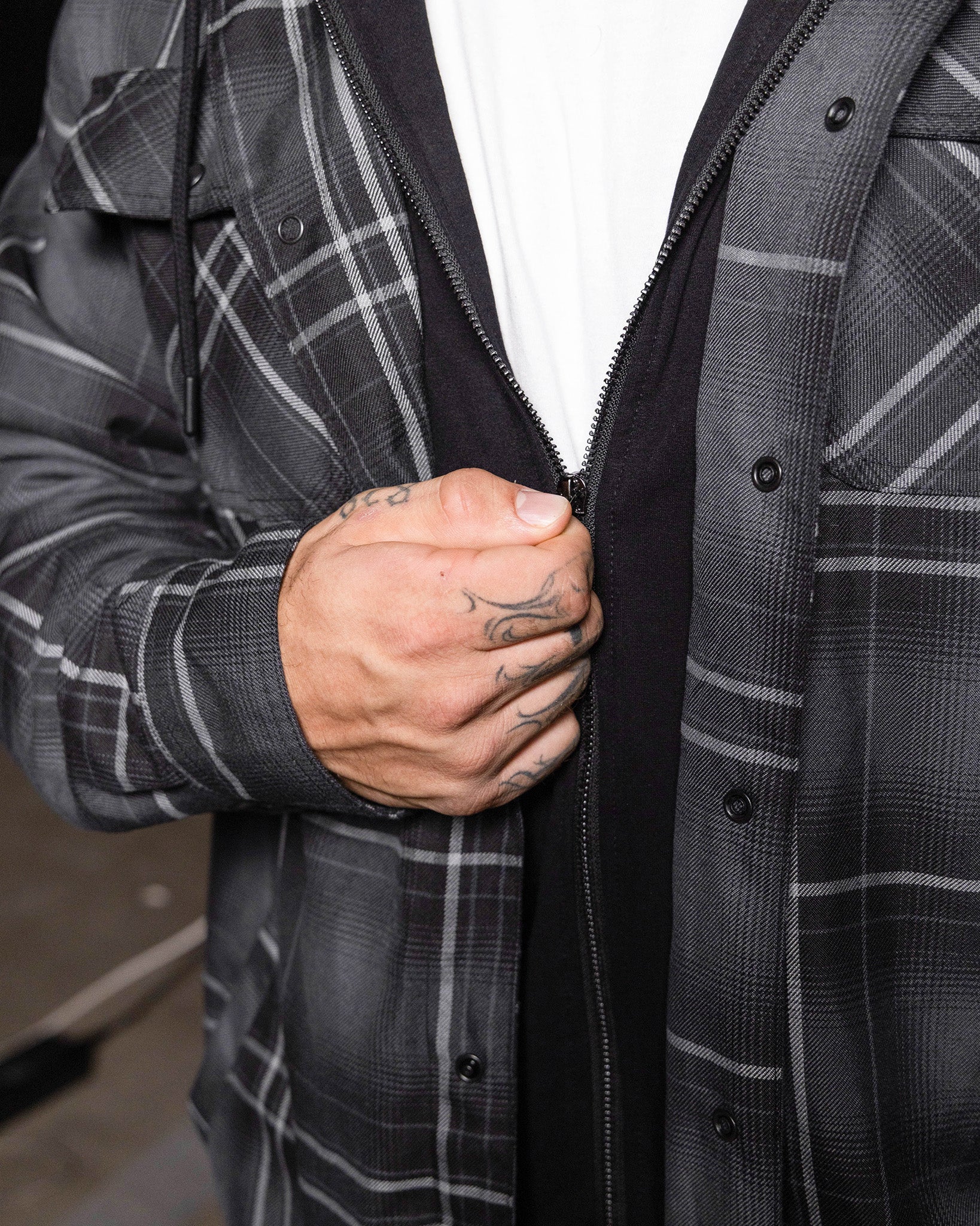 The Ritual Hooded Flannel Jacket