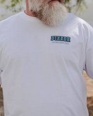 Turquoise Motor Head T-Shirt - White