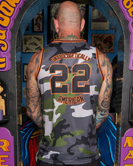 Unapologetically American Jersey - Camo & Orange