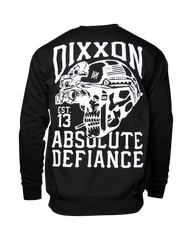White Absolute Defiance Crewneck Sweatshirt - Black