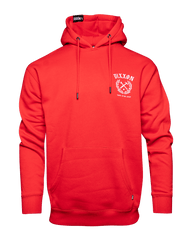White Cruz Pullover Hoodie - Red