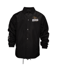 White & Gold Golden Eagle Coaches Jacket - Black