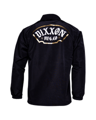 White & Gold Salty Patch Coaches Jacket - Black